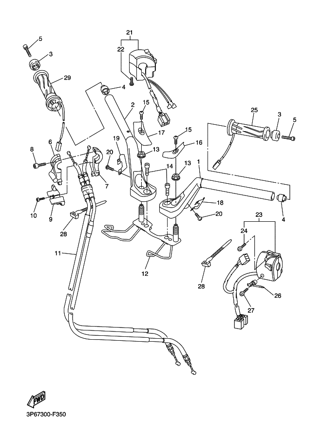 35 - GUIDON & CABLE