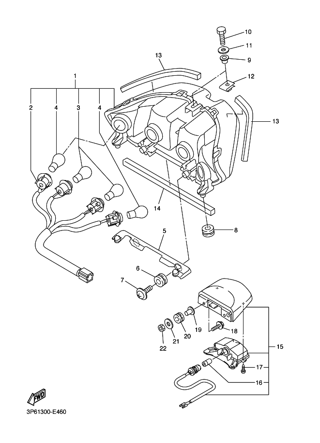 46 - FEU ARRIERE
