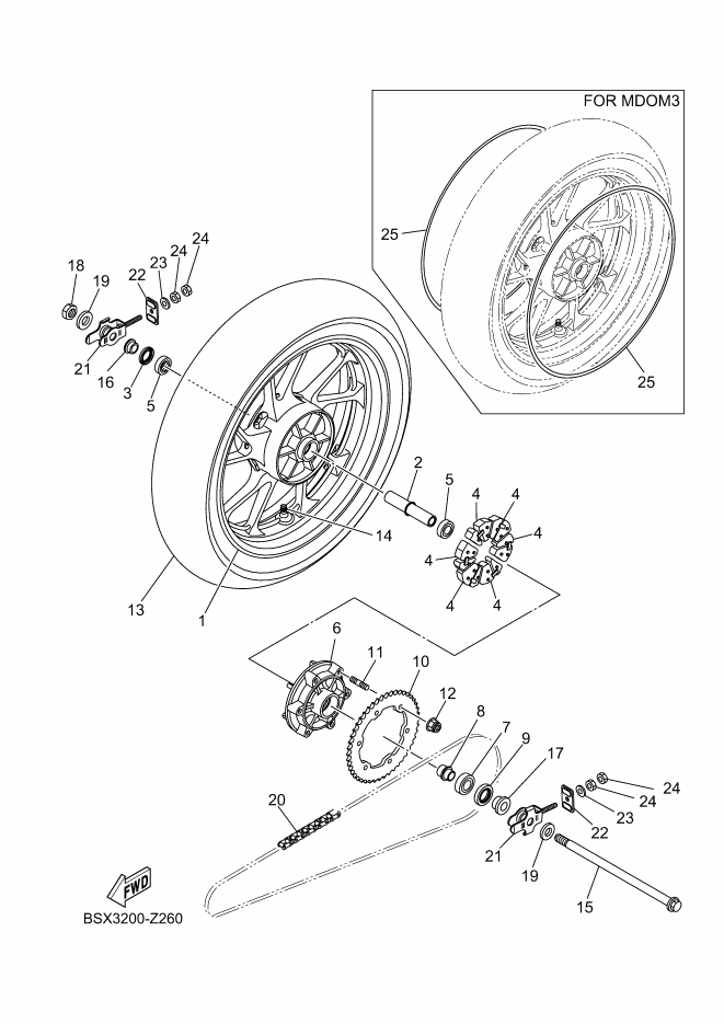 26 - ROUE ARRIERE