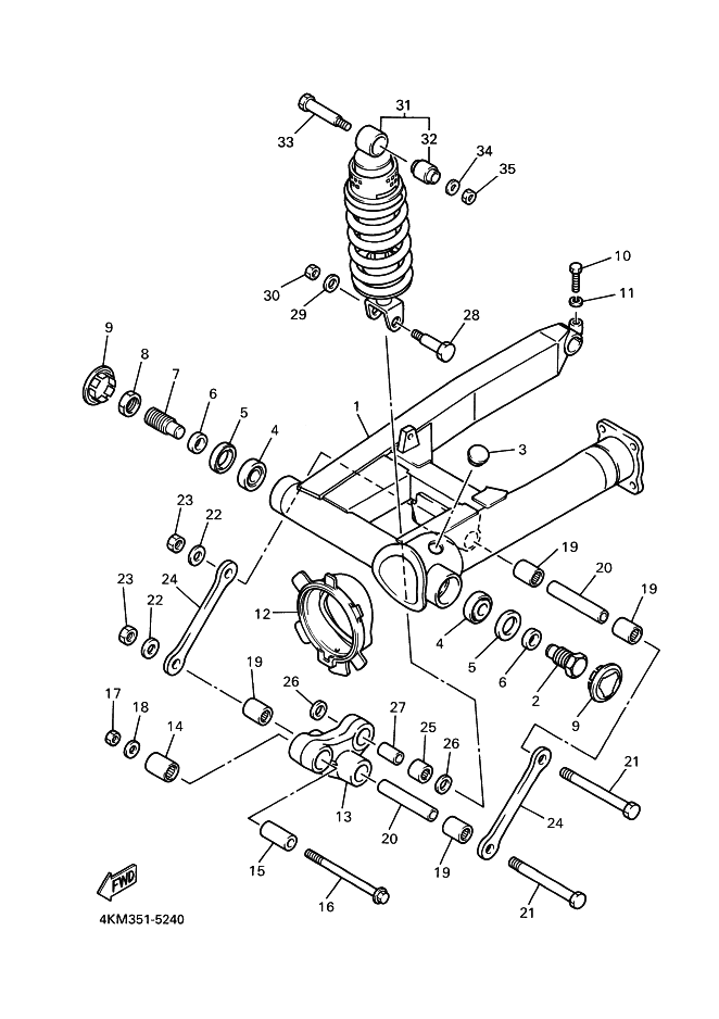 24 - BRAS ARRIERE & SUSPENSION