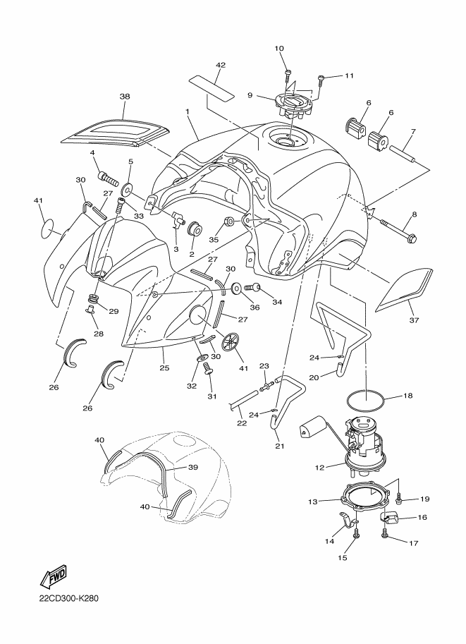 28 - RESERVOIR A CARBURANT