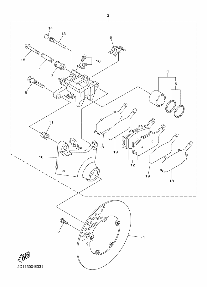 33 - ETRIER DE FREIN AR