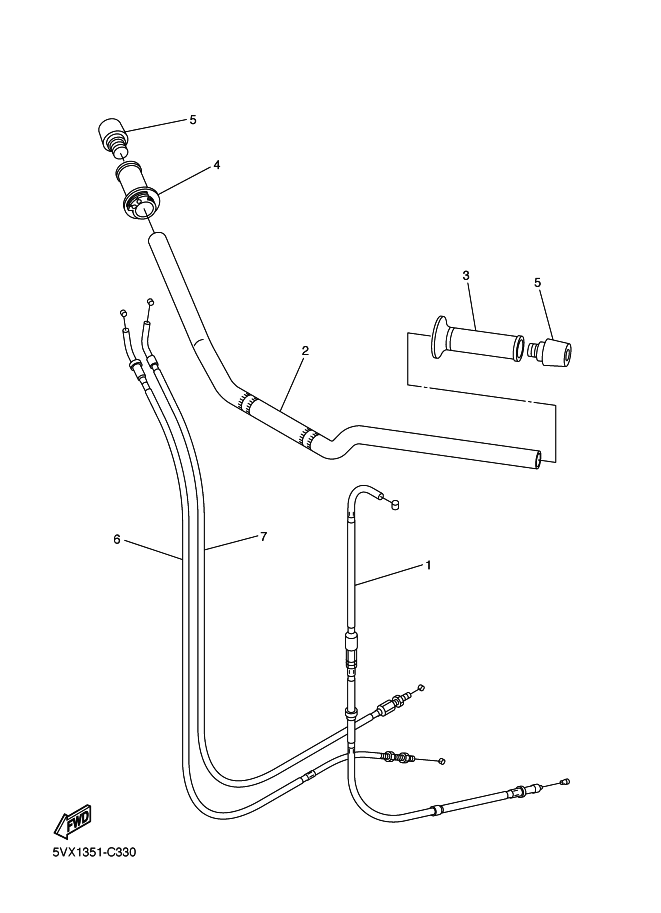 33 - GUIDON & CABLE