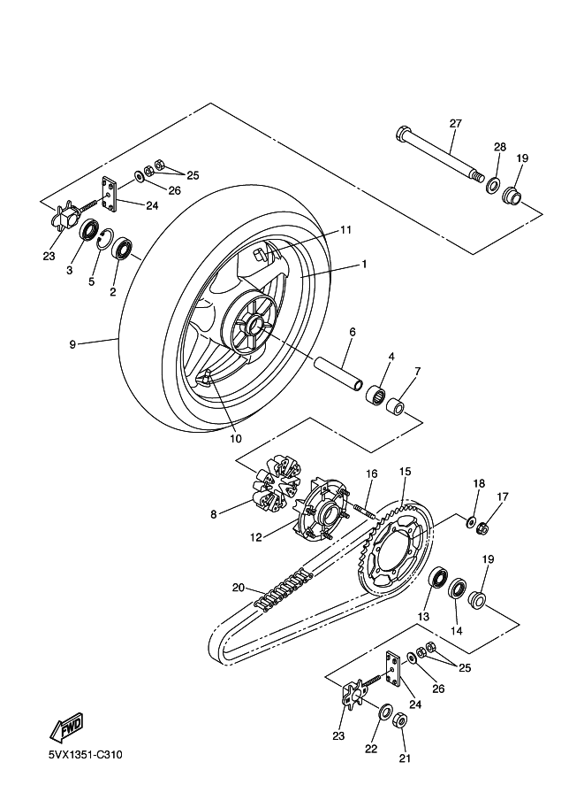 31 - ROUE ARRIERE