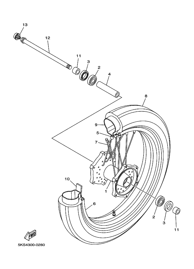 28 - ROUE AVANT
