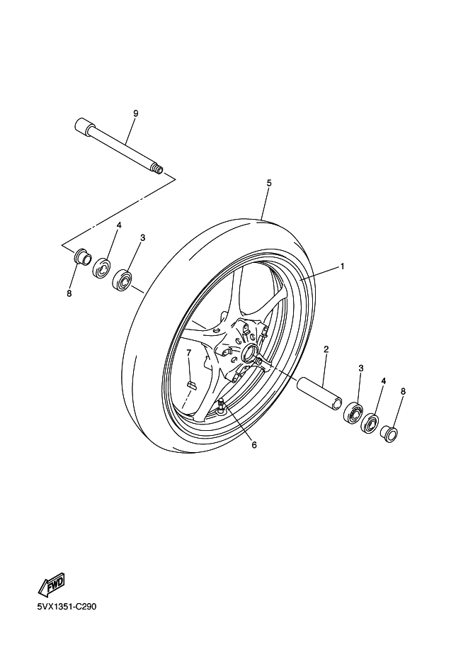 29 - ROUE AVANT