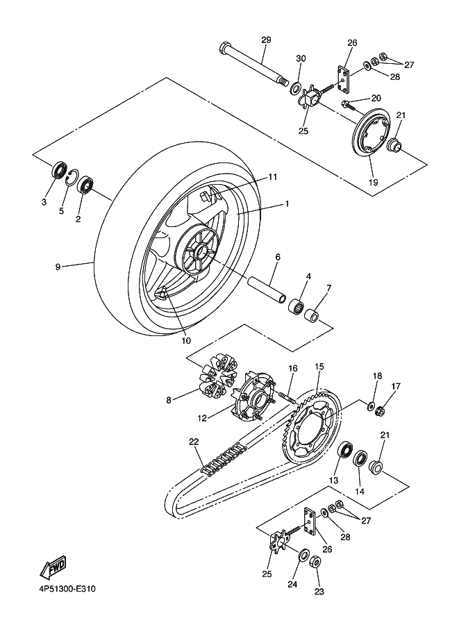 31 - ROUE ARRIERE