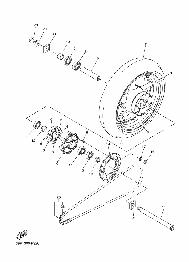 32 - ROUE ARRIERE