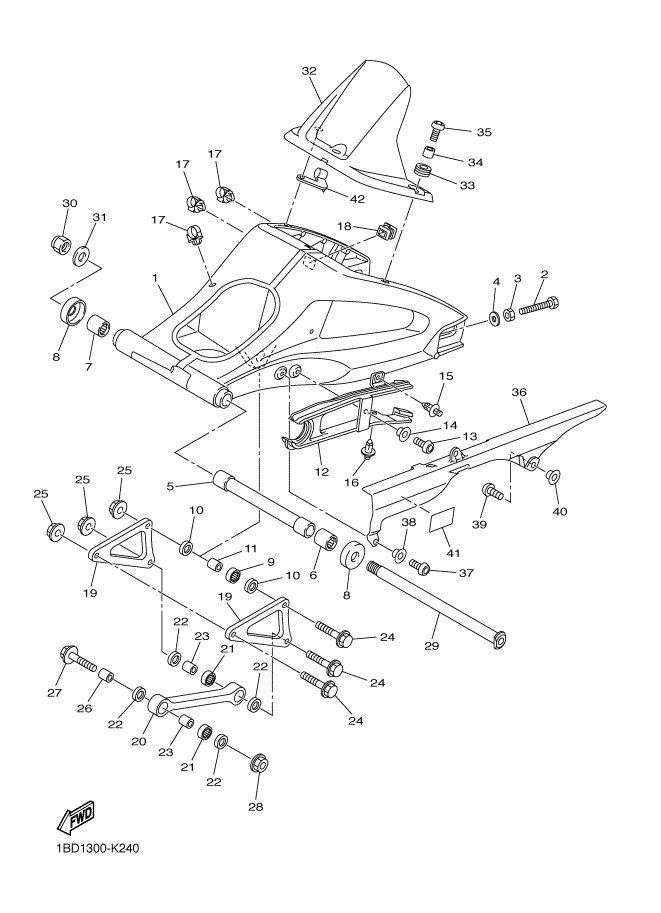 24 - BRAS ARRIERE