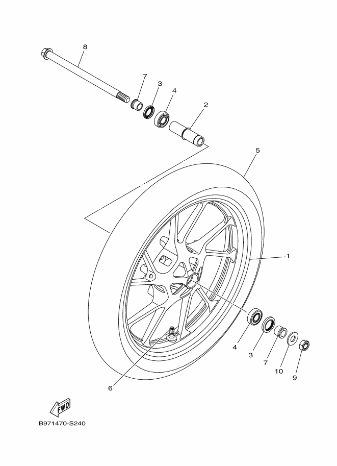 24 - ROUE AVANT