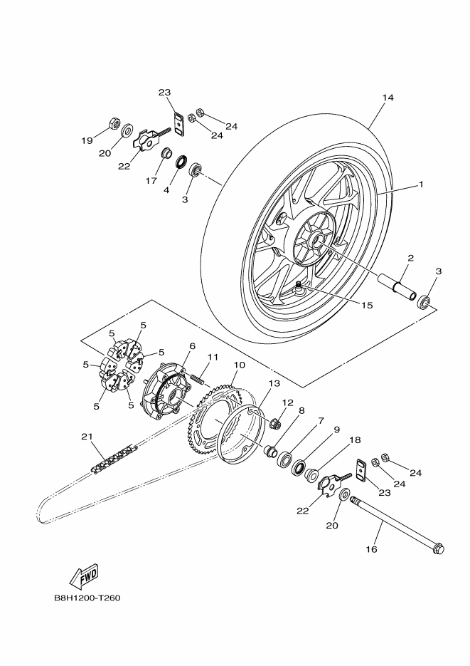 26 - ROUE ARRIERE