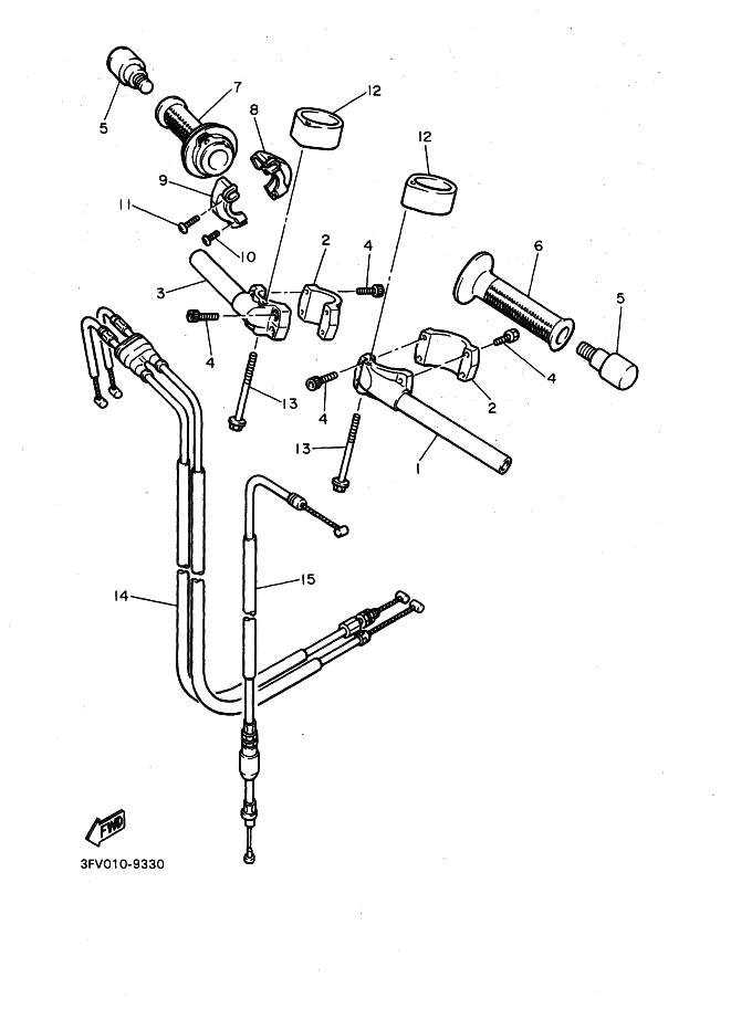 33 - STEERING HANDLE & CABLE