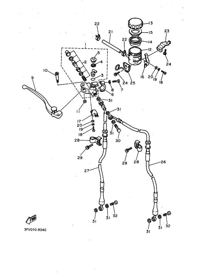 34 - FRONT MASTER CYLINDER