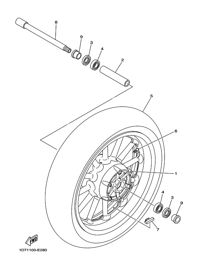 28 - ROUE AVANT