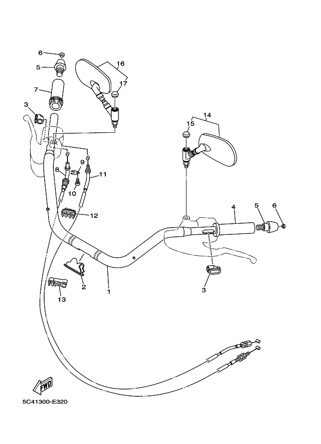 32 - GUIDON & CABLE