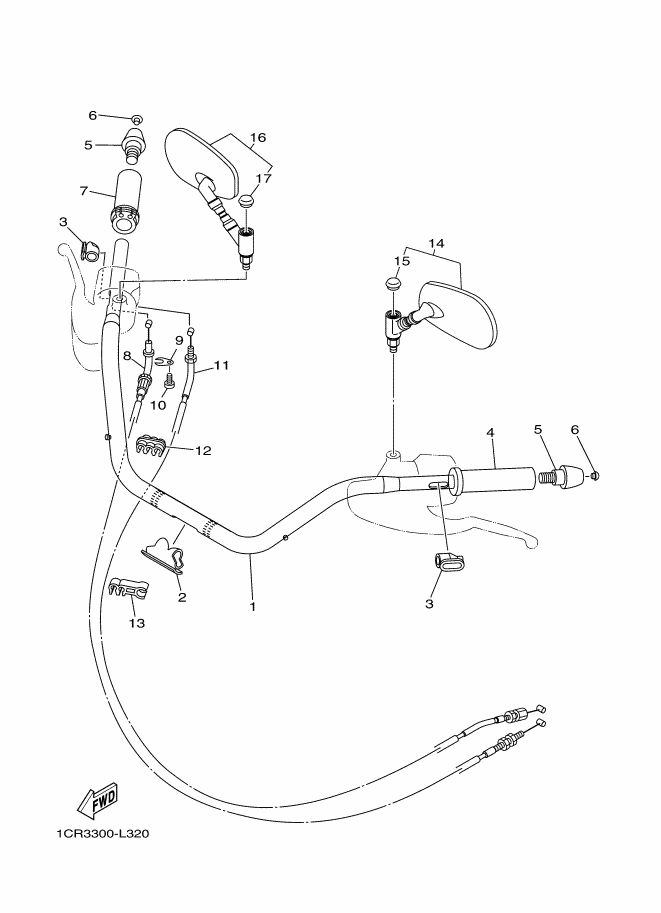 32 - GUIDON & CABLE