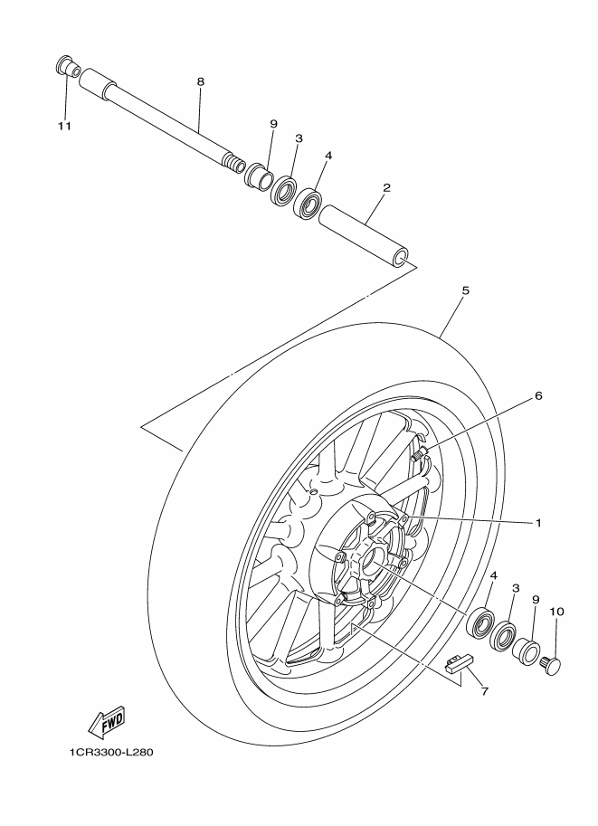 28 - ROUE AVANT