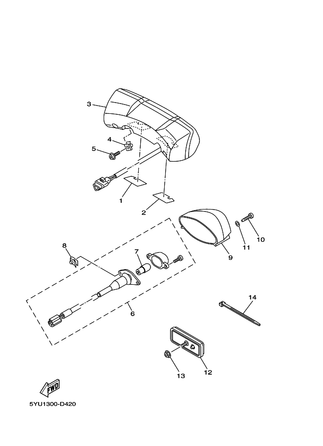 42 - FEU ARRIERE