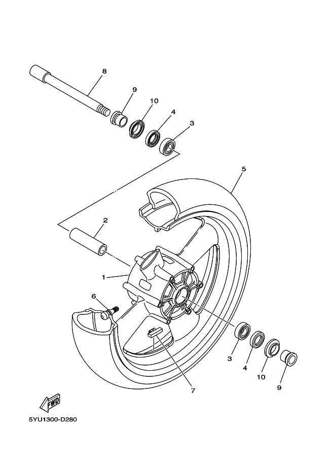 28 - ROUE AVANT