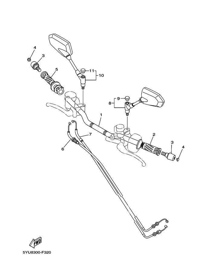 32 - GUIDON & CABLE