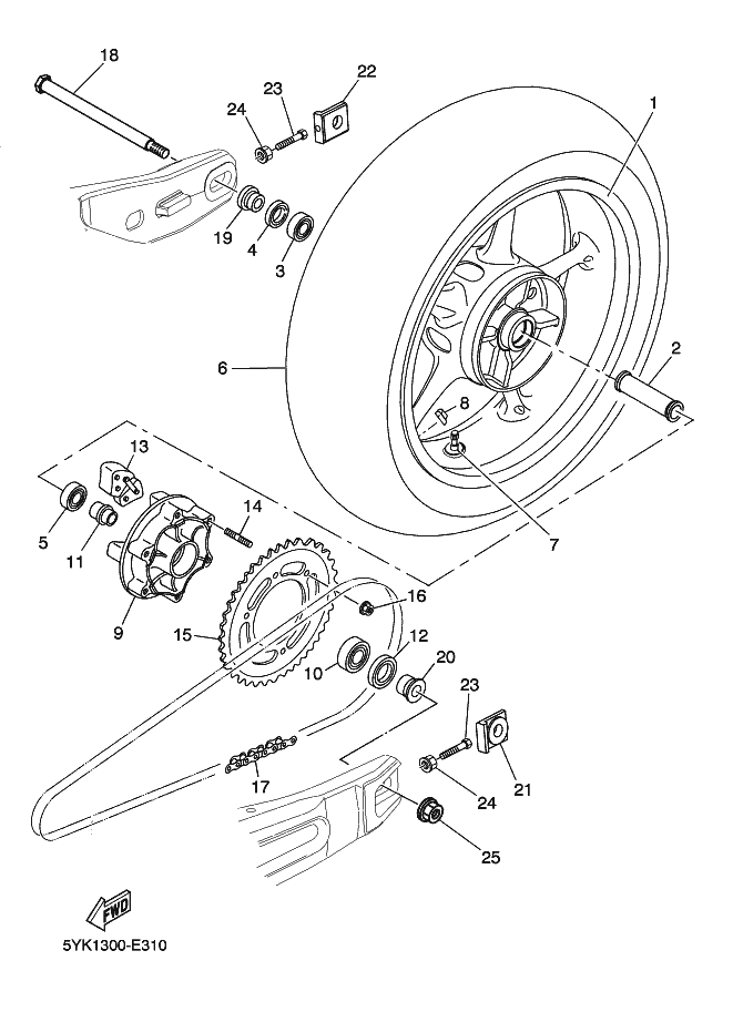 31 - ROUE ARRIERE