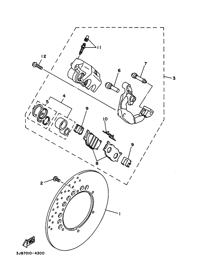 28 - ETRIER DE FREIN AV