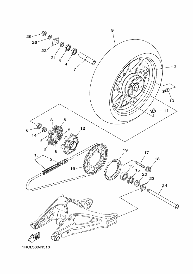 31 - ROUE ARRIERE