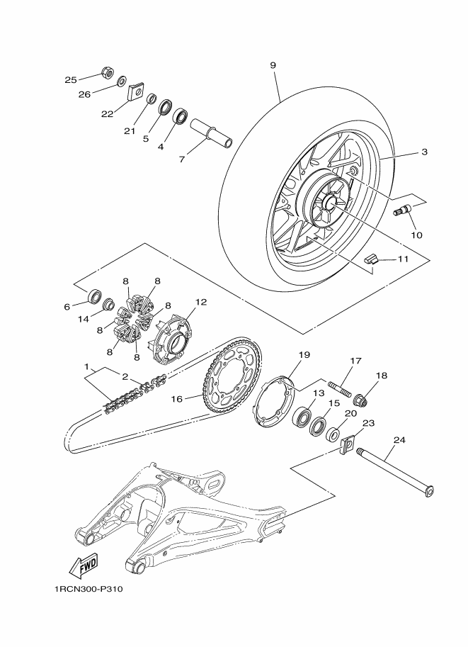 31 - ROUE ARRIERE