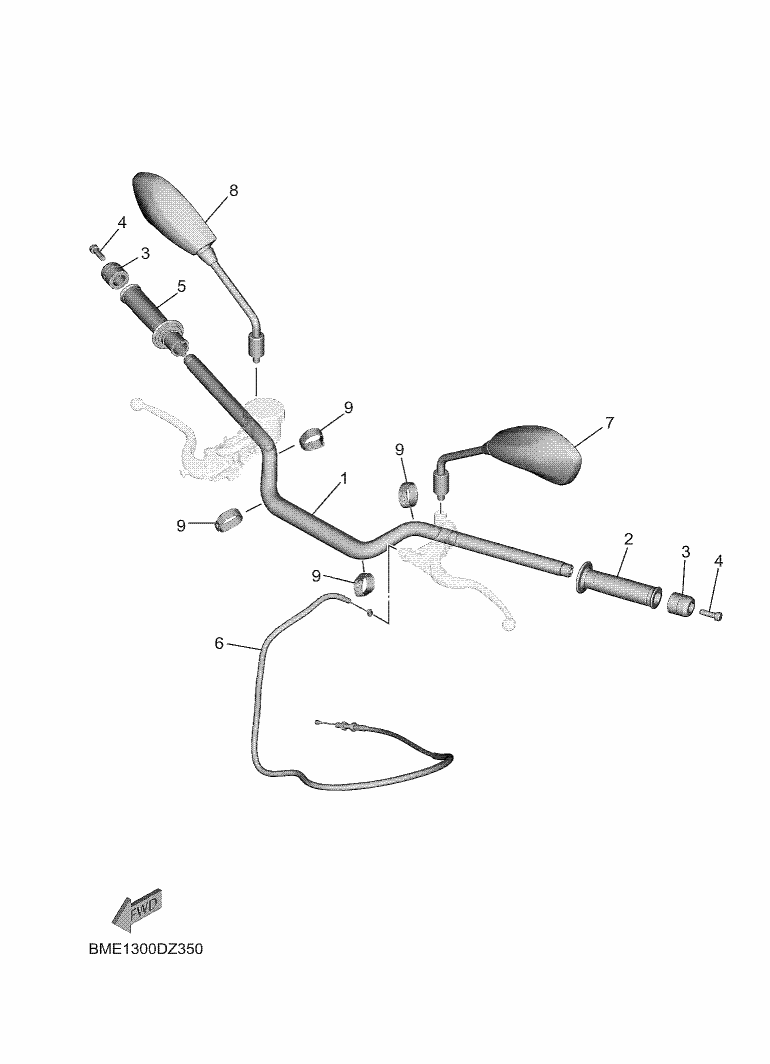 35 - GUIDON & CABLE