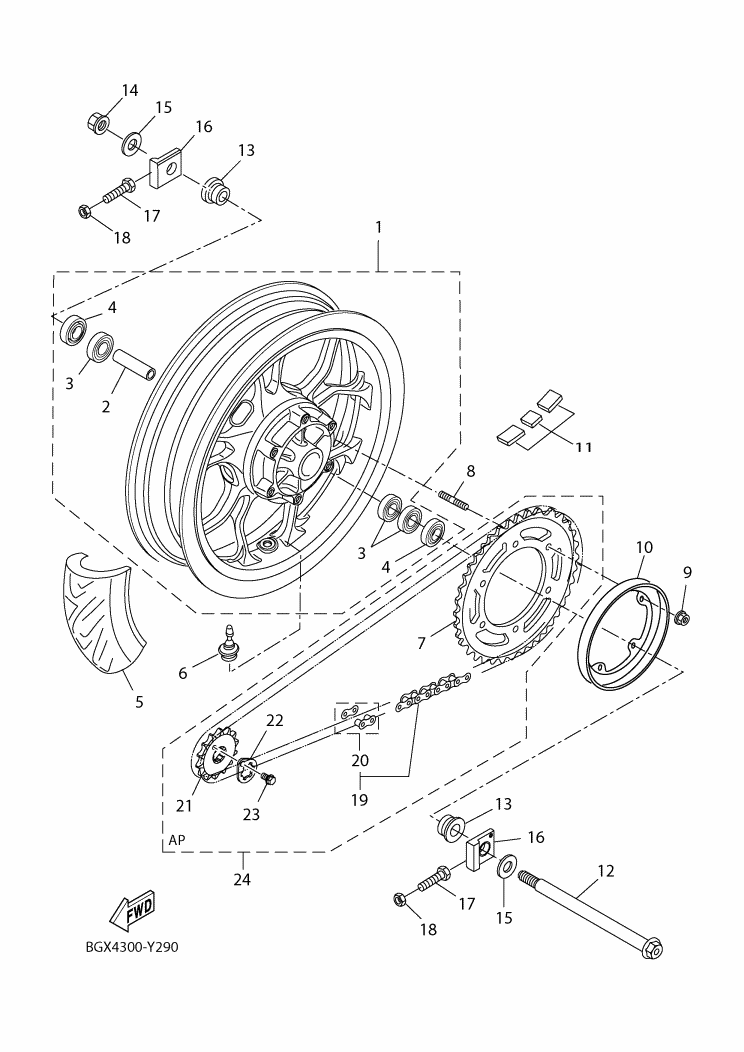 29 - ROUE ARRIERE