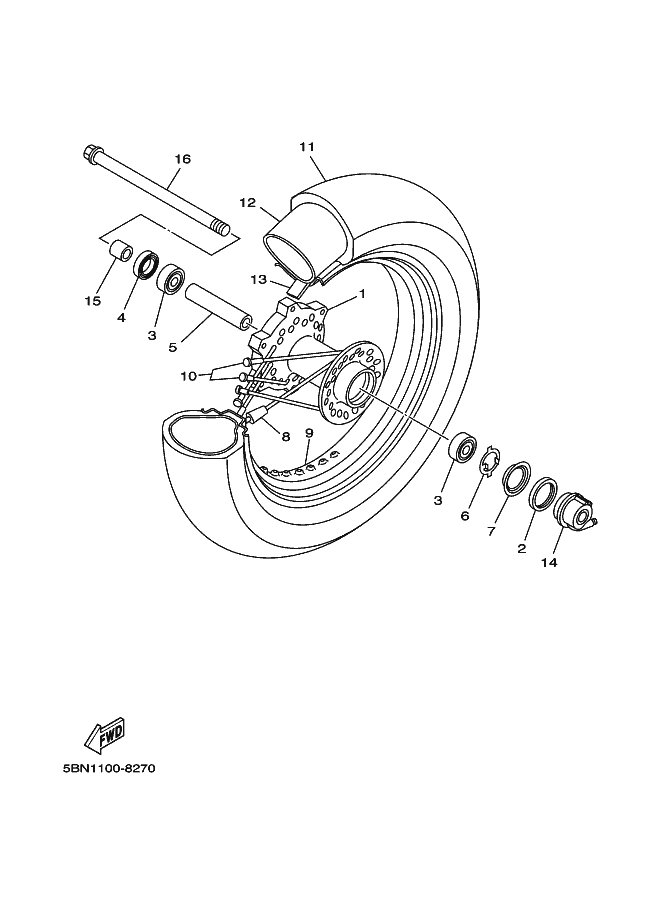 27 - ROUE AVANT
