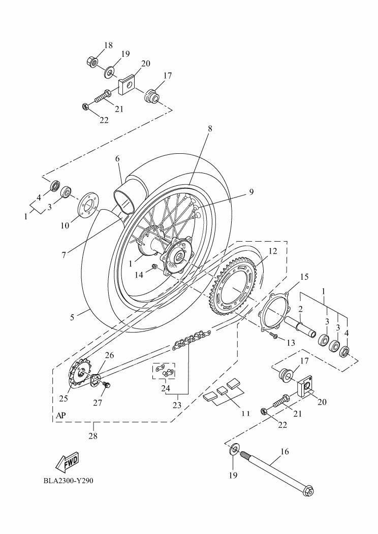 29 - ROUE ARRIERE