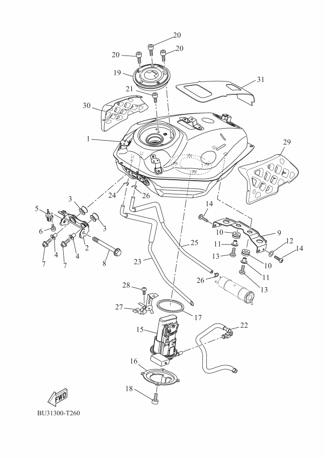 26 - RESERVOIR A CARBURANT