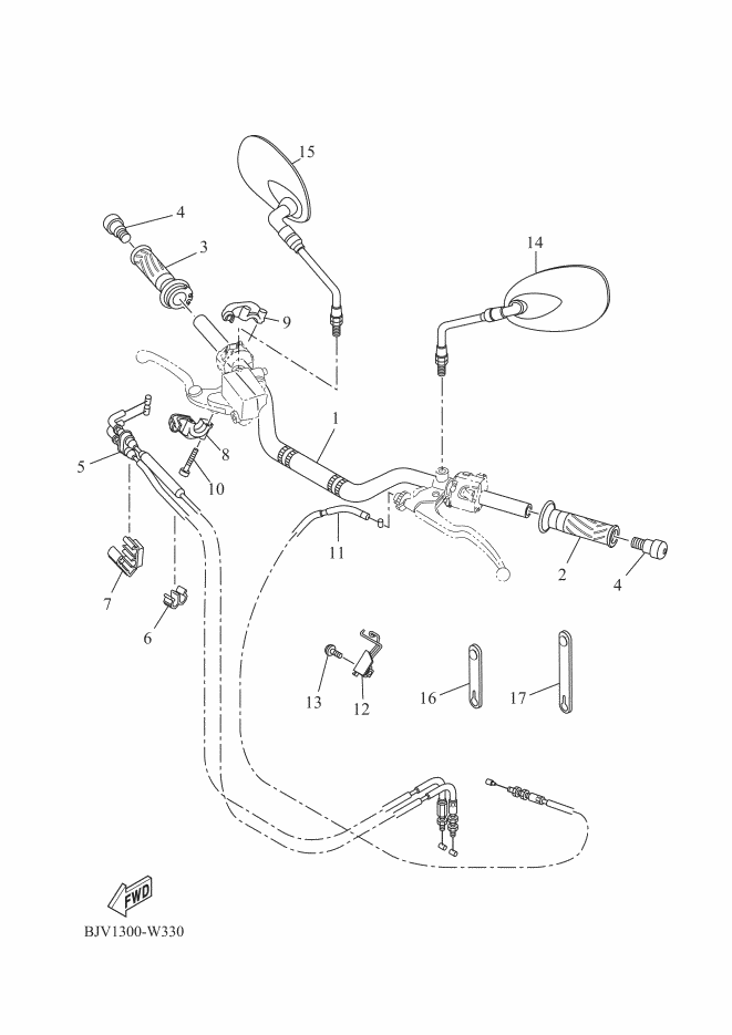 33 - GUIDON & CABLE