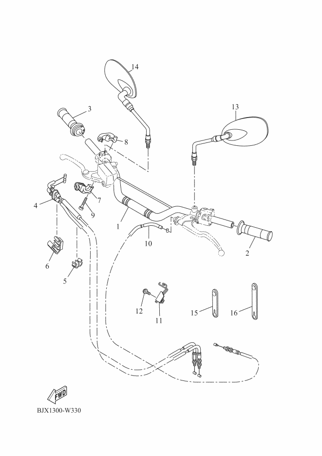 33 - GUIDON & CABLE