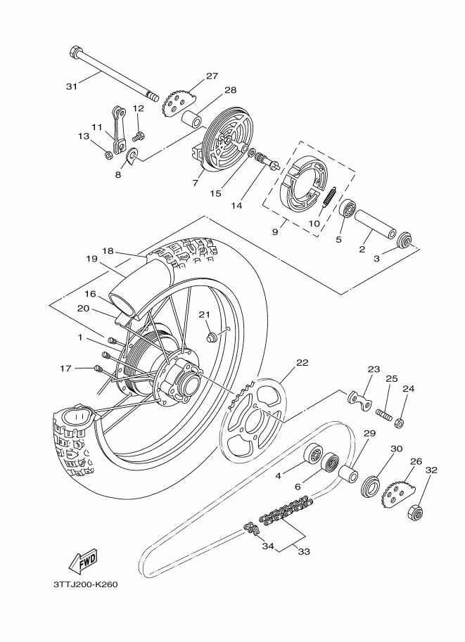 26 - ROUE ARRIERE