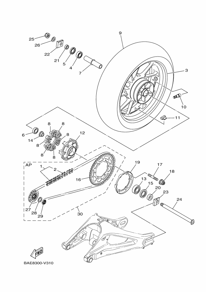31 - ROUE ARRIERE