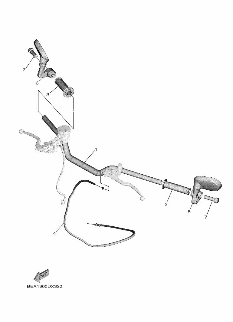 33 - GUIDON & CABLE