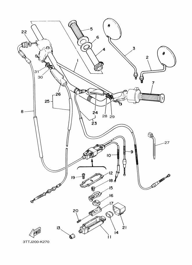27 - GUIDON & CABLE
