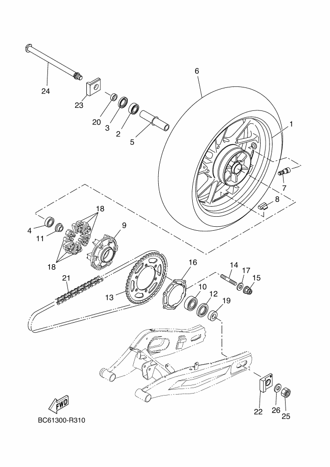31 - ROUE ARRIERE