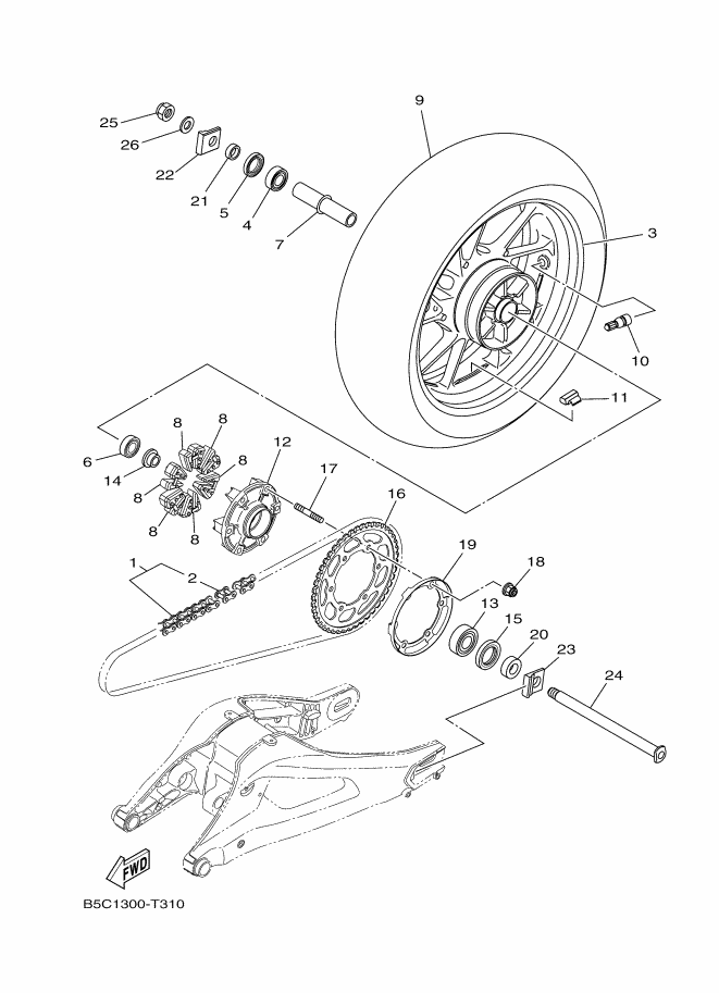 31 - ROUE ARRIERE