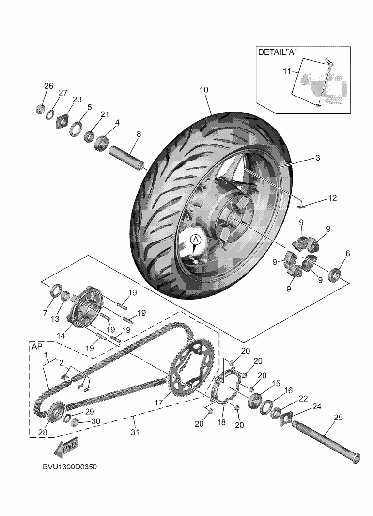 35 - ROUE ARRIERE