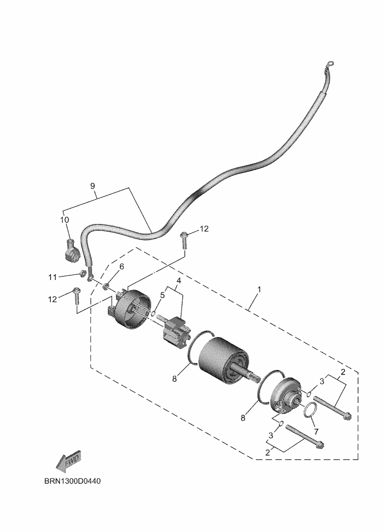 44 - DEMARREUR ELECTRIQUE