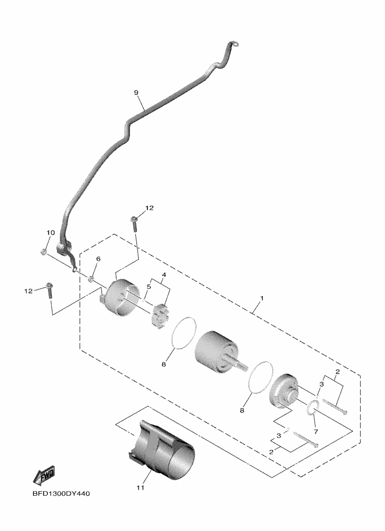 44 - DEMARREUR ELECTRIQUE