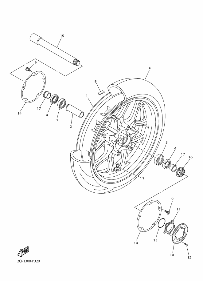 32 - ROUE AVANT