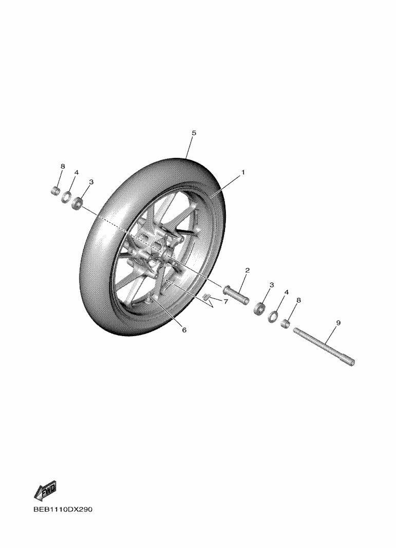 30 - ROUE AVANT