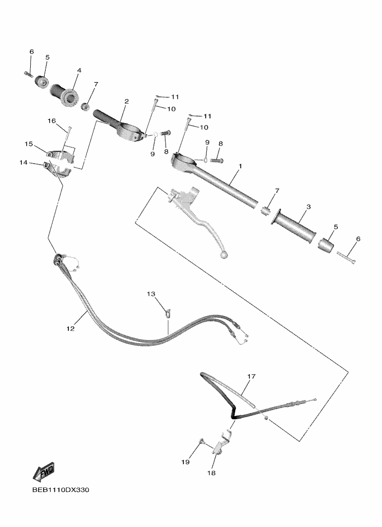 34 - GUIDON & CABLE