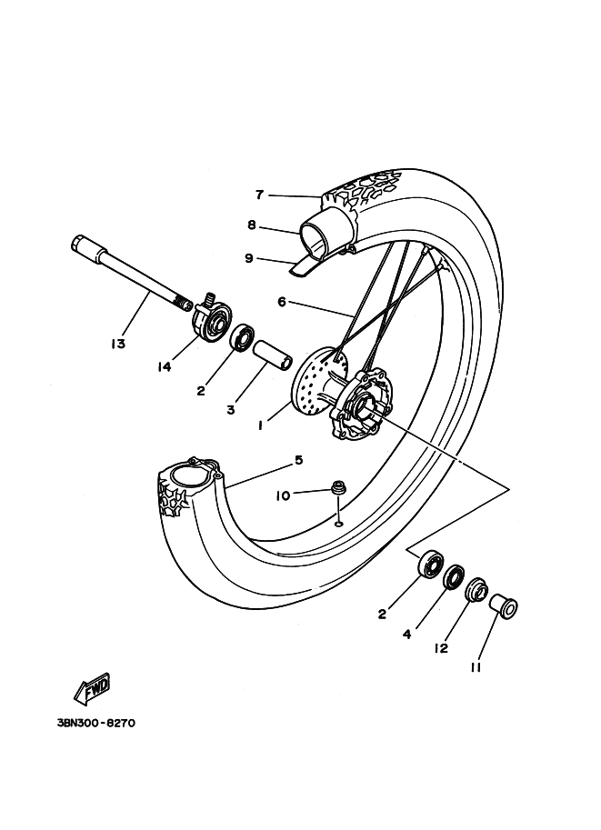 28 - ROUE AVANT
