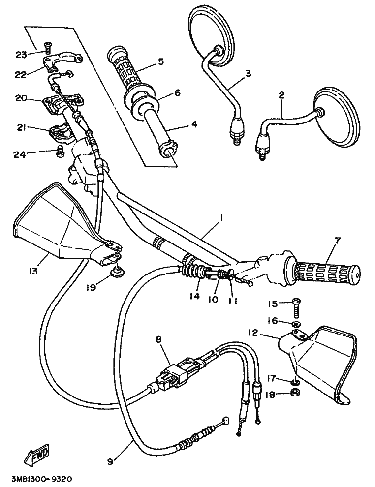 32 - GUIDON & CABLE