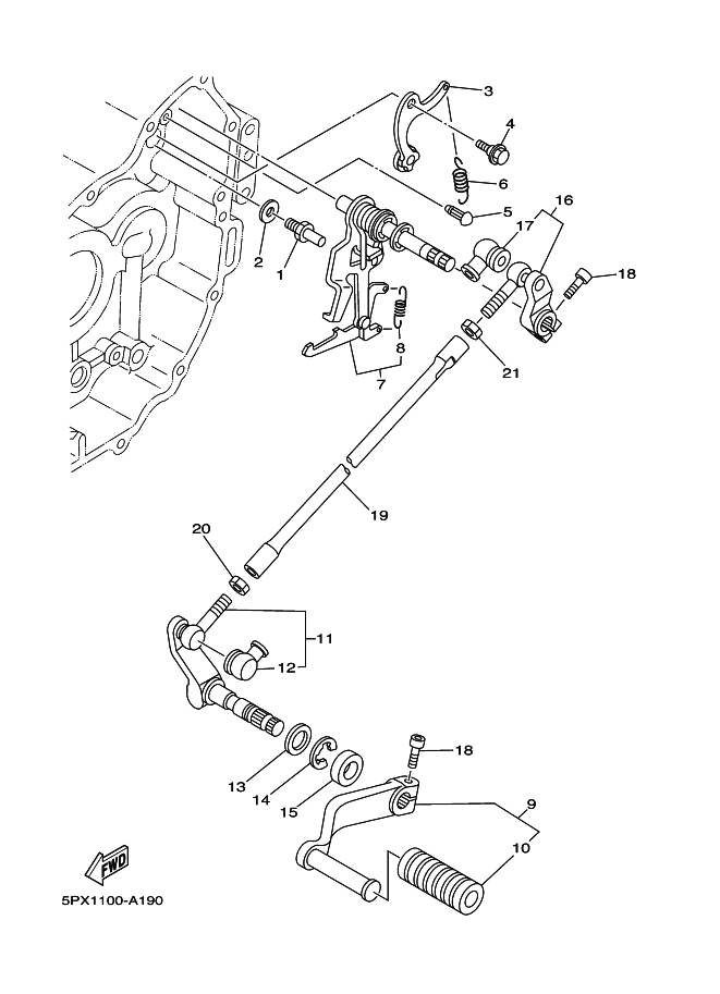 19 - SHIFT SHAFT